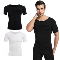 Débardeur de compression amincissant pour homme, gilet de maintien corporel, haut de compression pour la gym, correcteur de posture, gaine amincissante ventre plat, OEM ODM
