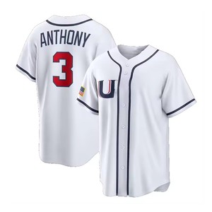 Camisetas de Béisbol de EE. UU. Nuevas para Hombre 2026 # 99 Aaron Judge # 24 Bryce Harper # 30 Prendas Deportivas Transpirables con Bordado de 30 Skenes - Product Image 4