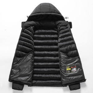 Custom Printed Mens Padded Coats Bubble Puffer <strong>Thick</strong> <strong>Fleece</strong> <strong>Jacket</strong> Warm Winter Men <strong>Jacket</strong> for Men - Product Image 4