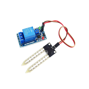 Dc 5V 12V Điện tử đất cảm biến độ ẩm tiếp sức mô-đun điều khiển tưới nước tự động bắt đầu chuyển đổi với độ ẩm cao độ nhạy - Product Image 1