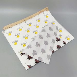 Hojas de Embalaje para Llevar de Pulpa de Madera Reciclable, Resistentes a la Grasa y con Recubrimiento de PE, Impresas con Logotipo Personalizado, para Hamburguesas y Pizza - Product Image 1