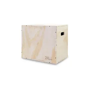 Vertical Jump Training Plyo Workouts 3-in-1 Wood Plyometric Jump Box For Cross Conditioning