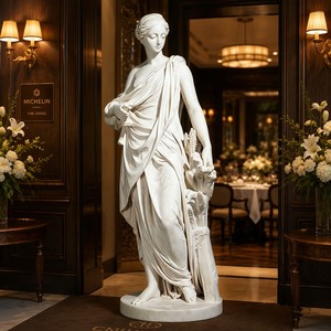 Elegante Escultura de Mujer <span class=keywords><strong>en</strong></span> Mármol Hecha a Medida - Arte <span class=keywords><strong>en</strong></span> Piedra Natural Premium Diseñado para Hoteles, Galerías y Propiedades Privadas - Product Image 1