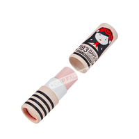 Offre Spéciale papier kraft blanc recyclable conception personnalisée impression petit cylindre torsion vers le haut carton baume à lèvres tube boîte emballage