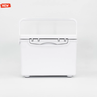 Boîte à pêche isotherme Evercredit de haute qualité, personnalisée, inférieure à 10 l, en PP blanc à trois couches, avec isolation en PU
