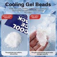 Vessies de glace en gel étanche sans BPA non toxique pour glacières logo personnalisé bleu réutilisable pour le camping la plage le voyage sans danger pour les aliments