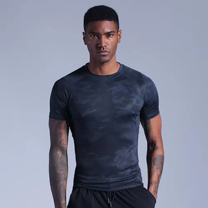Camiseta Deportiva de Compresión, Alta Elasticidad, Personalizada con su Logotipo, Camiseta Informal al por Mayor para Hombre - Product Image 2