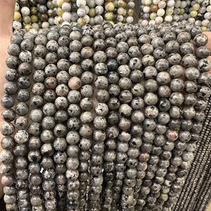 Cuentas Redondas de Ágata de Piedra de Cristal Natural, Cuentas Sueltas de Gema Fluorescente, Cuentas Redondas de Piedra Preciosa para Joyería DIY - Product Image 1