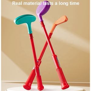 Jouets d'extérieur et d'intérieur pour enfants, ensemble de club de golf, simulation de jardin, kit d'outils de jeu de golf pour enfants, ensemble de jeu sportif avec sac à dos et <span class=keywords><strong>chariot</strong></span> - Product Image 4