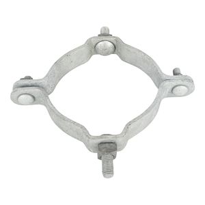 Banda de acero doblemente doblada Quan Pham de 8 pulgadas - 8-5/8 pulgadas, galvanizada en caliente según ASTM A-153, dos mitades de banda de acero de 1/4" x 1-1/2" - Product Image 6