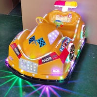 Voiture tamponneuse électrique commerciale d'intérieur pour enfants en fibre de verre, moteur brushless 350W, musique MP3, lumières LED, vitesse réglable, manège d'amusement
