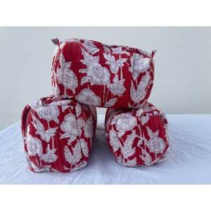 Caja de Joyería de Algodón Bohemio Estampada a Mano, Bolsas de Aseo Ligeras para Viaje, para Uso en Exteriores y Sala de Estar, Individual - Product Image 2