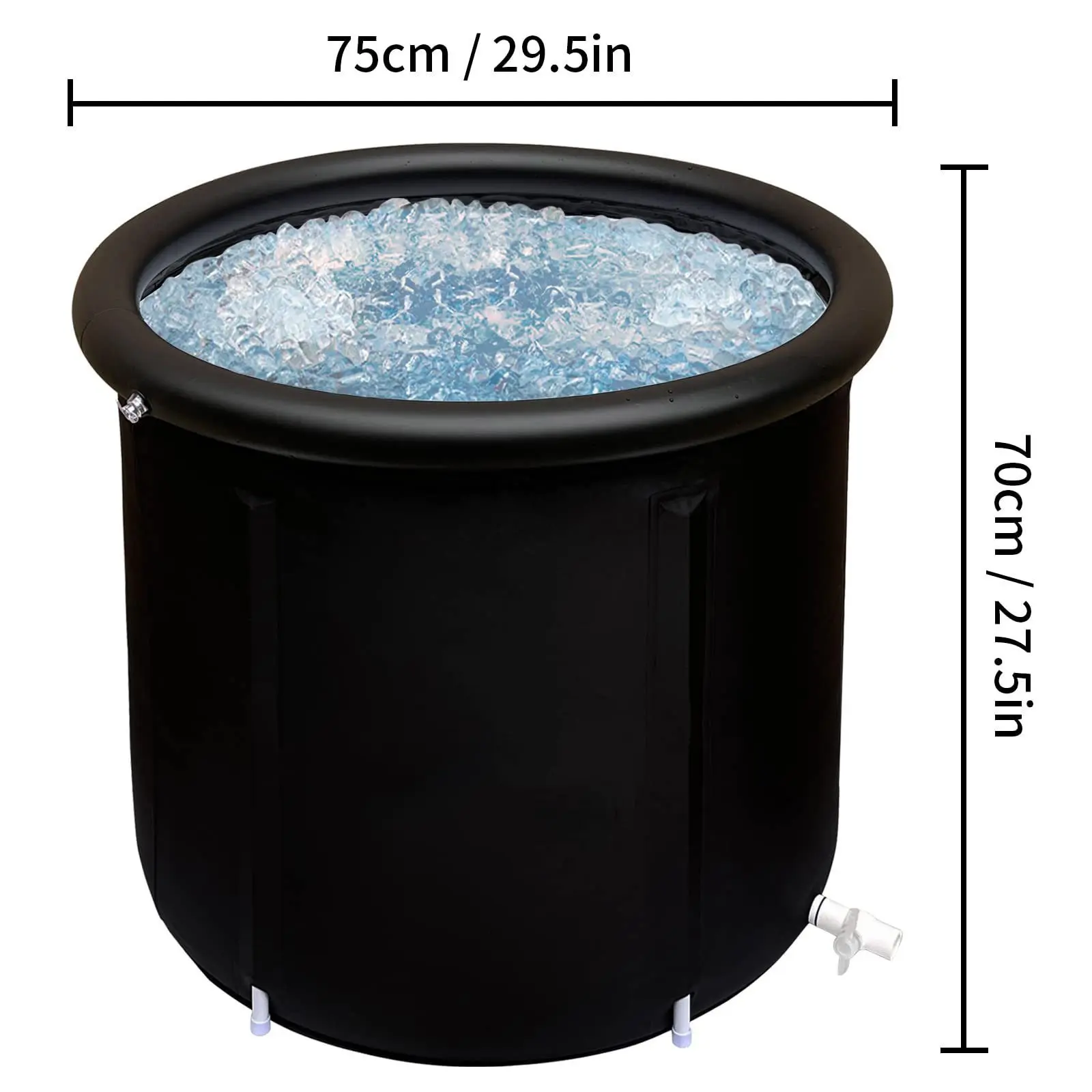 Outdoor ice bath spa bucket Thickened folding bathtub cold plunge tub inflable for garden