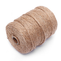 Corde en jute naturelle DIY personnalisable, diamètre 6 mm, écologique, en nylon et plastique, multi-usages, pour décoration et emballage, corde tressée
