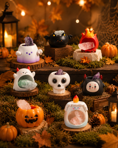 Ornements en résine pour Halloween, figurines mignonnes de citrouille et de fantôme en cristal pour la décoration de bureau et <span class=keywords><strong>les</strong></span> cadeaux de fête - Product Image 4
