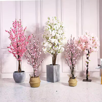 Arbre de cerisier artificiel pour décoration de centre de table de mariage, plante d'intérieur