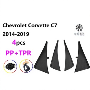 สำหรับเชฟโรเลต คอร์เวทท์ ซี 6 แผ่นกันโคลน 2005-2013 4 ชิ้น วัสดุ PP+TPR - Product Image 4