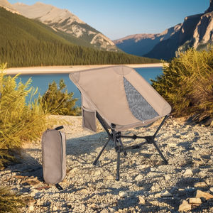 Silla de pesca plegable de aluminio ultraligera para exteriores, conveniente para acampar, parque de playa, diseño moderno, nueva luna triangular caliente - Product Image 3
