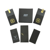 Serviettes de table noires de luxe de haute qualité, serviette personnalisée avec Logo, en papier, sensation de lin, pour Restaurant