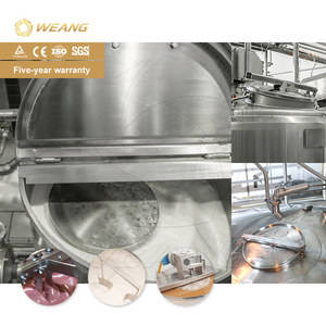 Tanque de Mezcla de Acero Inoxidable de Grado Alimenticio para Salsa de Tomate, con Calentamiento a Vapor, Eléctrico o a <span class=keywords><strong>Gas</strong></span>, de Tapa Abierta - Product Image 3