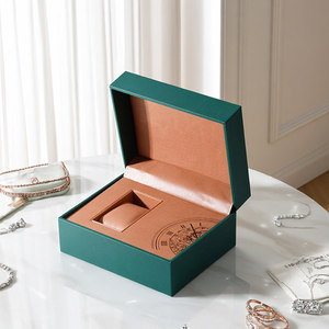 Estuche de Regalo para Reloj Individual Grande de Cuero PU, <span class=keywords><strong>Caja</strong></span> de Almacenamiento de Relojes de Viaje de Lujo, Estuche de Exhibición para Relojes de Pulsera con Almohada Suave Extraíble - Product Image 5