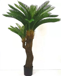 Nuovo Design all'Ingrosso: Grande Albero Artificiale in Vaso, Palma Cycas Revoluta in Plastica con Semi - Product Image 1