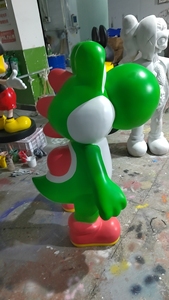Estatua de Fibra de Vidrio de Tamaño Real de Super Mario, Luigi y <span class=keywords><strong>Yoshi</strong></span>, Decoración para Centros Comerciales, Parques, Famosa en Internet, Figura Personalizada de Fábrica - Product Image 3