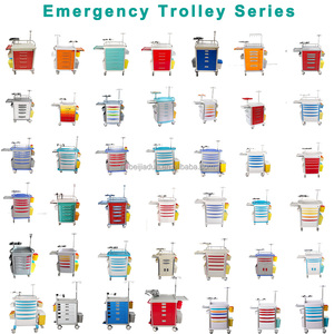 Горячая распродажа: Медицинская тележка для экстренной помощи из АБС-пластика (каталка скорой помощи) для больниц с дефибриллятором, стандарт ISO - Product Image 4