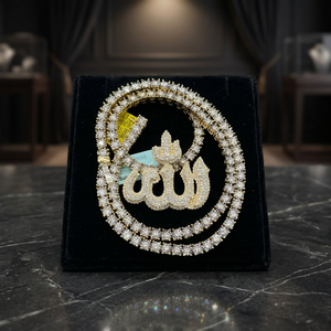 Custom S925 Silver 10K 14K 18K Rose Gold Bezel Setting <b>Cross</b> VVS Moissanite Iced Allah Name Hiphop IGI Certified Rhodium Plated - Product Image 1