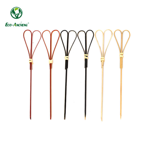 Brochettes en bambou 100% naturel pour fêtes, barbecues, usage décoratif, lisses, durables, pour viande, légumes, fruits - Product Image 4