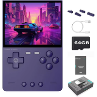 Console de jeu portable Trimui Brick, écran IPS de 3,2 pouces, batterie intégrée de 3000 mAh, carte TF de 64 Go intégrée, prend en charge plusieurs simulateurs, système Linux
