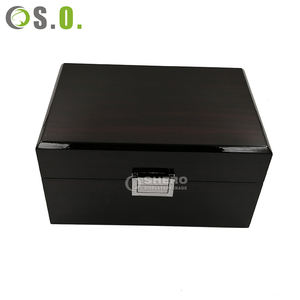 กล่องนาฬิกาไม้เคลือบเงาหรูหราสำหรับโรงงาน กล่องใส่นาฬิกาหนังคุณภาพสูง งานฝีมือประณีต กล่องนาฬิกาหนัง - Product Image 6