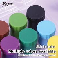 Peinture à l'eau liquide transparente non toxique, 12 couleurs, 20 ml, ensemble de peinture à l'eau pour enfants, dessin sur papier avec pinceau