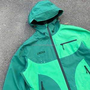 Windproof Waterproof Custom Design Windbreaker Nylon <b>Zip</b> <b>up</b> <b>Jackets</b> Men Patchwork High Quality Windbreaker <b>Jackets</b> Manufacturer - Product Image 3