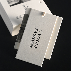 Sang trọng tùy chỉnh tái chế nổi hangtags cho quần áo giày vớ cá nhân logo giấy chất liệu sang trọng hangtags - Product Image 4