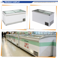 Congélateur à crème glacée industriel de grande capacité 950L pour les magasins de proximité