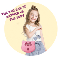 Chenghai Samtoys pas cher sac à bandoulière Animal chat semblant jouer série enfants maquillage modèle éducatif Mini maquillage jouet pour enfant fille