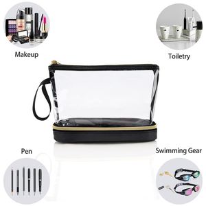 Travel Makeup <b>Bag</b>, Clear Cosmetic <b>Bag</b> <b>Make</b> <b>up</b> Organizer Toiletry <b>Bag</b>, Waterproof Pouch for Women Purse Travel Makeup <b>Bag</b> - Product Image 2