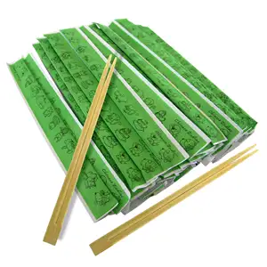 Newell tek kullanımlık bambu yemek çubuğu çin tipi özel Chopstick kağıt ambalaj kişiselleştirilmiş suşi Chopstick ambalaj için