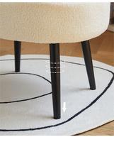 Chaise moderne et confortable pour chambre à coucher chaise de canapé simple fauteuil nordique en velours d'agneau chaise de maquillage pour la maison canapé simple