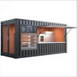 कम लागत वाले वाणिज्यिक तैयार घरों कंटेनर हाउस मॉड्यूलर पोर्टेबल कॉफी कियोस्क की दुकान कैनोपी कंटेनर हाउस मॉड्यूलर घरों चीन - Product Image 3