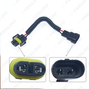 Tự động bóng đèn Đèn ổ cắm <span class=keywords><strong>Adapter</strong></span> 9005/<span class=keywords><strong>9006</strong></span>/9012 nữ để H11 nam <span class=keywords><strong>LED</strong></span> HID Đèn pha hệ thống dây điện cáp nối cắm - Product Image 2