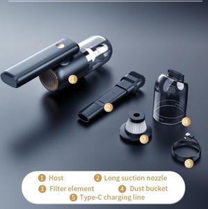 6000pa clavier de voiture ordinateur PC nettoyant souffleur d'air électrique avec aspirateur sans fil lumière LED Air <span class=keywords><strong>Duster</strong></span> - Product Image 4