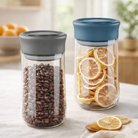 Frasco de Vidrio de Boca Ancha Mason Jar 2026, 16 oz, 27 oz 90 °   Frasco de Vidrio con Tapa Giratoria para Almacenamiento, Frasco para Aperitivos y Overnight Oats de Grado Alimenticio, OEM/ODM Disponible