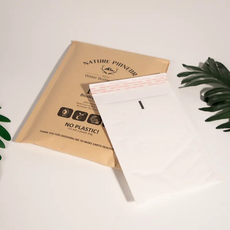 Tái chế bưu phẩm mua sắm Kraft túi giấy đệm chuyển phát nhanh gói Bong bóng Phong Bì Túi độn bưu phẩm