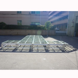 Assembler la scène en verre de l'événement en aluminium haut-parleur truss dj truss stage - Product Image 2