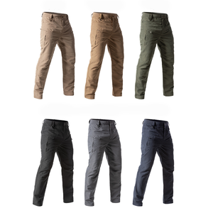 Pantaloni <span class=keywords><strong>Cargo</strong></span> Impermeabili da <span class=keywords><strong>Uomo</strong></span> per Escursionismo, Pantaloni Tattici Multi-Tasca <span class=keywords><strong>Neri</strong></span> di Alta Qualità - Product Image 6