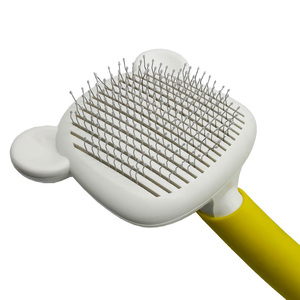 Recién llegado, cepillo para mascotas de autolimpieza rápida con puntos en el extremo deslizante, cepillo para gatos con un botón, peine para perros - Product Image 3