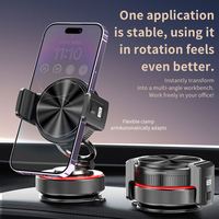 Support universel en plastique à ventouse avec rotation à 360° pour écran mobile, fixation magnétique pour voiture et bureau, pince de maintien pour téléphone