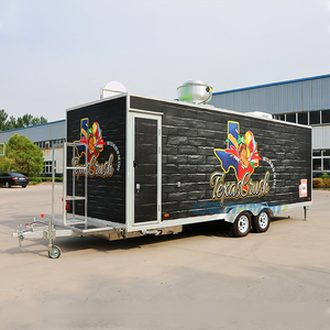 Chammp New Trend Mobile Food Trailer Voll ausgestattete Küche Street Coffee Cart BBQ Food Kiosk Langlebiges Fiberglas Aluminium - Product Image 4